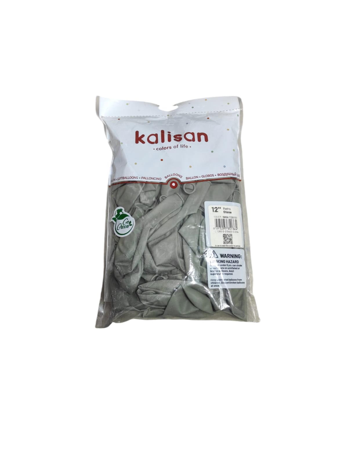 Toptan Kalisan Retro Taş Balon 100lü 12 inç 